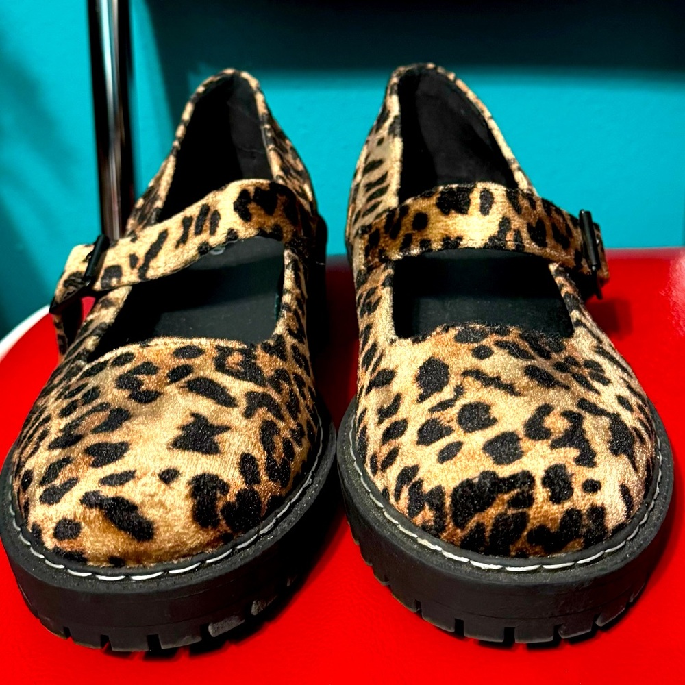 Torrid leopard print mary janes size 9.5